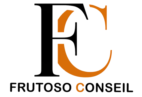 Logo menu entreprise frutuso conseiller entreprises analyse financiere projet de rachat et acquisition de societes noir
